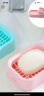 富居(FOOJO)肥皂盒香皂盒 简约沥水皂架置物架 天空蓝/樱花粉2只装 实拍图