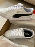 彪马（PUMA）板鞋男女鞋 新款休闲鞋情侣时尚小白鞋透气耐磨滑板低帮运动鞋 359622-05/黑标小白鞋 39 实拍图