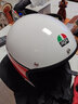 AGV X70头盔摩托车机车复古男女骑行3/4盔四季通用电动车安全帽 MINO 73 WHITE/RED L（适合58-59头围） 实拍图