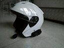 坦克摩托车头盔3C四分之三盔T536四季防风B.Duck电动车安全帽男女 纯净白色【经典】【茶色镜片+透明镜片】 XL（建议头围58-60cm） 实拍图