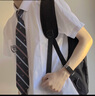 南笙范dk制服高中男女刺绣白衬衫短袖毕业照领带班服学生团体jk学院风 Q28衬衫【含领带】 M （适合90-115斤） 实拍图