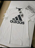 阿迪达斯 （adidas）官方舰店男装女装 2025夏季新款大logo运动服休闲透气跑步训练T恤 黑色/白标logo/店长力荐 XL 实拍图