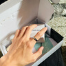 Colaivkloia情侣戒指男女对戒一对满天星素圈婚戒尾戒情人节生日礼物送男女友 JZ0301素圈（白金色） 美号7号 实拍图