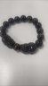 石玥珠宝精品12mm金沙天然黑曜石貔貅手串黄虎眼石水晶手链男女士款礼物 实拍图