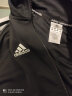 阿迪达斯（Adidas）外套男户外休闲时尚舒适防风夹克跑步透气运动服 TR30J1-BW黑白夹克 M 实拍图