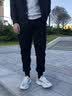季骆森运动裤男秋冬季纯色棉质保暖加绒加厚裤子男士束脚运动跑步休闲裤 黑色-拉链款【加绒加厚】 XL 实拍图