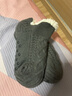 北虞冬季地板袜子成人男士家居袜女月子袜雪地袜保暖睡眠地毯袜防滑袜 深灰 男款L（适合39-44码） 实拍图