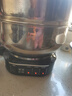 美菱 （MeiLing）电炒锅多功能加厚食品级304不锈钢电炒锅家用电热锅一体式电煮锅电蒸锅电火锅 【升级大开关】一锅双笼14L 32CM 实拍图