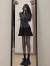欧迪惠jk制服连衣裙女装新款2025年夏季衬衫小香风百褶短裙子女衣服套装 衬衫+黑色百褶裙 L 实拍图