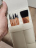 樱花（SAKURA）VISUAL系列短杆水彩画笔套装 便携式美术生专用水粉笔颜料工具 灰鼠毛马毛平头板刷底纹笔刷子 实拍图