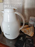 费尼克（FEENIK）保温壶家用保温瓶大容量暖水壶玻璃内胆热水瓶茶瓶咖啡壶保温水壶 珍珠白1.5L 实拍图
