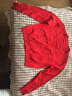 帝行（DIXING）春秋季短款V领修身薄针织衫女开衫高腰小外套披肩外搭上衣 红色 L码110-125斤 晒单实拍图