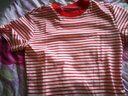 拓涩（TUOSE）短袖T恤潮夏季新品女装韩版宽松洋气百搭上衣显瘦半袖休闲体恤衫 红色条纹 S 实拍图