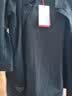 皮尔卡丹（pierre cardin）真口袋纯棉免烫衬衫男士宽松版七分袖衬衣工装作服男装外套春秋 高质量纯棉料七分袖5008(黑色) XL 130斤-155斤 实拍图