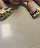 卡特兔儿童凉鞋夏季男童毛毛虫凉拖女宝机能鞋包头学步鞋XBF3黄色13cm 实拍图
