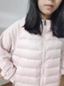 雪中飞轻薄鹅绒羽绒服女士2025新款卫衣拼接时尚保暖百搭秋冬保暖外套 粉色 M 170/100-110斤 实拍图