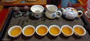 瓷牌茗茶具（cipaiming teaset）瓷牌茗 青花瓷功夫茶具套装玲珑镂空整套陶瓷泡茶具茶壶茶杯 【向阳花】茶壶款-10件套 实拍图