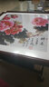 紫腾随轩新中式牡丹花开富贵装饰画客厅餐厅背景墙画卧室床头挂画壁画 图14 60*60cm红木色实木框 实拍图