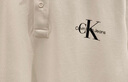 Calvin KleinJeans夏季男士商务休闲通勤ck翻领字母印花透气短袖T恤POLO衫 YAF-白色 S （建议110-130斤） 实拍图
