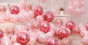 新新精艺 气球生日装饰场景布置成人求婚表白婚房用品派对50个装粉 实拍图