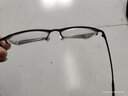 帕斯贝奇近视眼镜男纯钛超轻大脸眼镜架配度数变色散光蔡司旗下镜片眼睛框 大码-黑色 镜架+1.74非球面镜片 实拍图