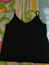 俞兆林 V领吊带无袖小背心女冰丝打底衫仿真丝西装内搭性感外穿上衣夏 702冰丝吊带 黑色1件 均码 （80-135斤） 实拍图