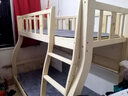 筱环【送货上门包安装】上下床儿童实木床上下铺双层小孩高低子母床 单梯款+床垫+书架 上铺宽80下铺宽100-全实木 实拍图