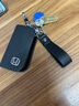 劲轩本田思域CRV十代雅阁XRV冠道杰德URV皓影缤智真皮汽车钥匙包套女 本田-【挂扣皮绳款-黑色】 实拍图