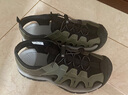 骆驼（CAMEL）男士户外休闲运动凉鞋包头洞洞沙滩鞋 G13M076103 黑/绿 40 实拍图