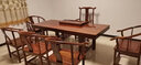 倾听木之歌 奥坎实木大板茶台茶桌椅组合老板办公桌会议桌巴花原木茶板书桌 一板一价联系客服挑选 实拍图