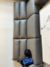 顾家家居（KUKA）现代轻奢真皮小户型头层牛皮沙发客厅家具1105 1105深空灰三人位+凳 实拍图