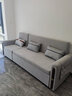 意莱宝沙发床 北欧简约小户型布艺棉麻沙发床客厅折叠多功能沙发床两用 外径2.35m【内2.1m】带伸缩贵妃 乳胶款+储物箱【偏软】/备注颜色 实拍图