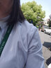 GOSERFONDO 长袖衬衫女春夏防皱衬衣韩范修身显瘦气质职业商务工装面试衬衣 白色暗门襟 41 /4XL（140-150斤） 实拍图