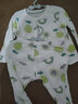 优奇宝宝夏季套装婴儿夏装空调服长袖衣服薄款分体两件套睡衣家居内衣 【薄，后背网眼】旺旺绿 100 实拍图