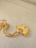 明牌珠宝七夕礼物 蝶舞 足金古法黄金蝴蝶吊坠挂坠送礼女AFC0687工费500 福蝶 约6.31克 实拍图