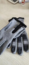 罗维利特冬季山地自行车骑行手套男全指单车公路车摩托车防寒保暖触屏 加绒男士灰色 均码 实拍图