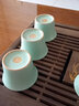 宁不凡 茶杯杯子陶瓷汝窑开片汝瓷功夫茶杯品茗杯喝茶杯 天青色 美人杯（50ml) 实拍图