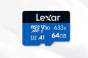 雷克沙（Lexar）64GB TF（MicroSD）存储卡 C10 U3 V30 A1 高速内存卡 读速100MB/s 持久稳定（633x） 实拍图