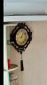 汉时（Hense）新中式挂钟万年历客厅家用时钟复古挂墙石英钟表HW8594金属盘44cm 实拍图