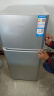 海尔（Haier）家用小型电冰箱双两门118L/123升宿舍出租房宿舍节能省电工程冷藏冷冻公寓 黑金净化 【三级能效】118升+黑金净化 实拍图