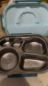 COOKSS304不锈钢饭盒学生上班族保温便当盒分格餐盒分隔饭盒可微波炉 实拍图