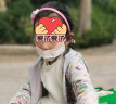 振德（ZHENDE）儿童防晒口罩防风防紫外线冰丝 夏天薄款透气面罩型护眼角腮红粉 1只/袋 实拍图