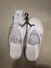 卡骆驰（CROCS）贝雅卡骆班人字拖鞋|205393 白/深蓝-126 37/38(230mm)  实拍图