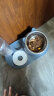 憨憨乐园 猫碗狗碗宠物食盆猫咪双碗粮盆自动饮水机喝水器喂食用品 蓝 实拍图