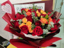 幽客玉品鲜花速递红玫瑰花束表白求婚送女友老婆生日礼物全国同城配送 19朵红玫瑰花束 实拍图