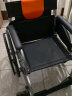 鱼跃（yuwell）轮椅H062C 特制铝合金软座免充气减震轻便 手动可折叠老人轮椅车 实拍图