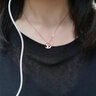 圣雅罗十二生肖蛇年银项链女锁骨链时尚首饰品吊坠生日礼物送女朋友 星月小金羊 实拍图