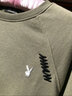 花花公子（PLAYBOY）长袖t恤男春秋季新款潮流时尚立领卫衣男士休闲百搭上衣打底衫男 黑色 常规 XL 实拍图