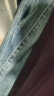 娅丽达（YERAD）复古窄版阔腿裤牛仔裤女宽松直筒牛仔裤2024春季新款垂感女裤 蓝色(B0) 27 晒单实拍图