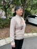 恒源祥红色毛衣中年妈妈冬装100%纯羊毛衫女中老年人女装衣服针织衫上衣 14驼色 XL 【建议115-130斤】 实拍图